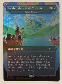 La abundancia de Yucahu - Sylvan Library - Rainbow Foil - Secret Lair MTG - Image 1