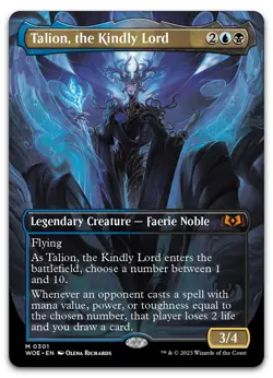 Talion, the Kindly Lord (Borderless) #301 (NM) Wilds of Eldraine WOE Magic MTG - Image 1