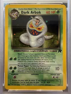 Pokemon TCG Dark Arbok Holo Rare 2/82 Team Rocket PSA 6 EX-MT Vintage WOTC - Image 5