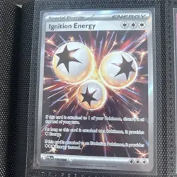 Ignition Energy 124/094 Mega Evolution Phantasmal Flames Full Art Holo Pokemon - Image 1