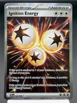 Ignition Energy 124/094 - Full Art Holo - Phantasmal Flames Pokemon Card MINT - Image 1
