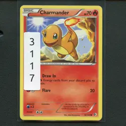 Pokemon TCG Charmander 18/149 BW Boundaries Crossed Regular Card EN-MP 2012 - Image 3