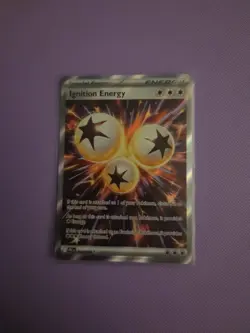 Pokemon TCG Phantasmal Flames Ignition Energy 124/094 Secret Rare Card Near Mint - Image 1