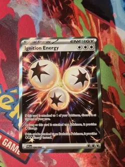 Pokemon TCG Phantasmal Flames Ignition Energy 124/094 Secret Rare Card Near Mint - Image 1