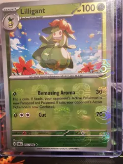 Pokemon TCG Lilligant Master Ball Pattern Uncommon SV: Black Bolt 007/086 NM - Image 2