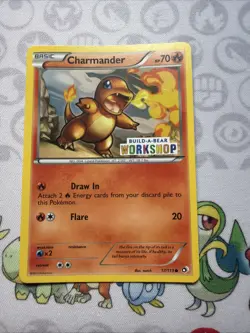 Charmander - 17/113 - Build-a-Bear Promo Pokemon Light Creases On Back Of Card - Image 1