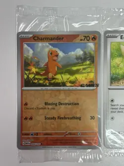 Charmander 004/165 EB Games Pikachu 025/165 Pokemon Together 151 Eevee 133/165 - Image 2