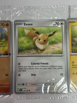 Charmander 004/165 EB Games Pikachu 025/165 Pokemon Together 151 Eevee 133/165 - Image 3