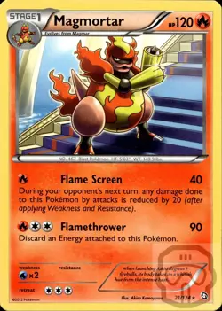 Magmortar 21/124 R Dragons Exalted Pokemon NM/M - Image 3