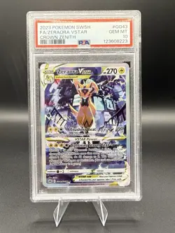 Pokemon Zeraora VSTAR GG43/GG70 Crown Zenith Graded PSA 10 Gem Mint - Image 1