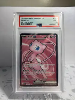 2023 POKEMON MEW EN-151 ULTRA RARE #193 MEW EX PSA 9 - Image 2