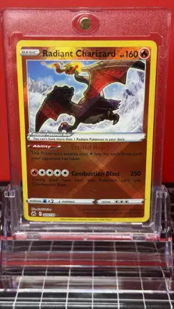 Radiant Charizard 020/159 Pokemon TCG: Crown Zenith Holo Ultra Rare -PACK FRESH- - Image 1