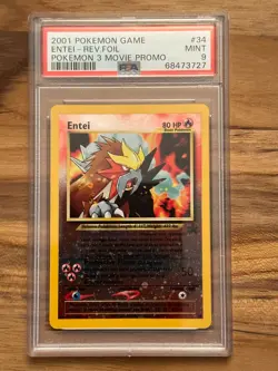 Pokemon Black Star Entei Promo #34 PSA 9 # 68473727 - Image 1