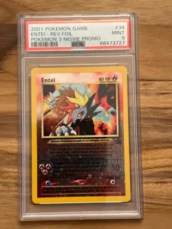 Pokemon Black Star Entei Promo #34 PSA 9 # 68473727 - Image 2