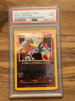 Pokemon Black Star Entei Promo #34 PSA 9 # 68473727 - Image 3
