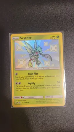 NM-Mint Scyther - SV1/SV94 - Shiny Holo Rare Pokemon Hidden Fates: Shiny Vault - Image 1