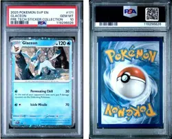 Pokemon Glaceon Prismatic Evolutions Tech Sticker Coll. Promo SVP EN 171 PSA 10 - Image 3