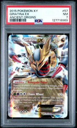 2015 Pokemon Xy Ancient Origins Giratina EX Ancient Origins PSA 7 #57 - Image 1