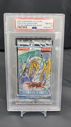 Yu-Gi-Oh! Tactical Evolution Booster PSA NM Mint 1 Edition 2007 - Image 1