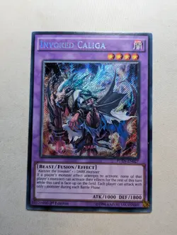 Yugioh Invoked Caliga FUEN-EN027 Secret Rare 1st Edition NM - Image 1