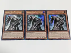3x Ultra Rare Ancient Gear Commander Yugioh! Mega Pack - Image 1