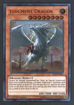 Yugioh Judgment Dragon - BLLR-EN041 - Ultra Rare - 1st Edition Played - Image 1