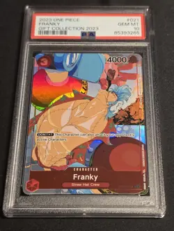 2023 One Piece Franky OP01-021 Gift Collection PSA 10 GEM MINT Promo Card - Image 1