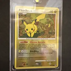 Pikachu WITH CASE 94/123 Reverse Holo Mysterious Treasures MP-HP Pokemon TCG - Image 2
