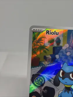 Riolu Scarlet & Violet Full Art Illustration Rare Pokemon TCG Card 215/198 C - Image 4
