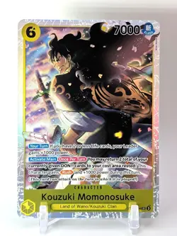Kouzuki Momonosuke ST28-004 SR ONE PIECE Tcg Card Game NM Yellow English - Image 1
