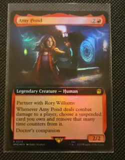 Amy Pond Extended Art 0378 MTG WHO Rare NP Foil - Image 2