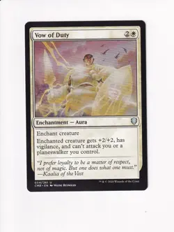 MAGIC THE GATHERING MTG COMMANDER LEGENDS VOW OF DUTY (#2) - Image 1