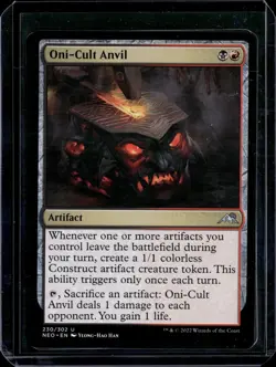 Oni-Cult Anvil - 230 - NEO - NM - MTG Magic the Gathering - Image 1