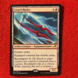 Lizard Blades - Kamigawa: Neon Dynasty - Magic the Gathering - MTG - Image 1