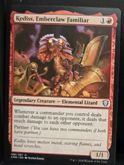 Kediss, Emberclaw Familiar NM-M Commander Legends CMR 188 MTG Magic - Image 1