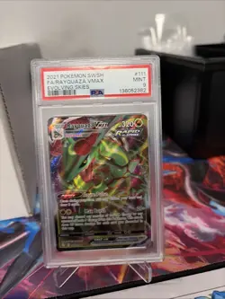 Rayquaza Vmax 111/203 English Evolving Skies Pokemon PSA 9 - Image 1