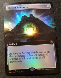 Mirran Safehouse #395 Foil - Extended Art - ONE - MTG - EN - NM - - Image 1