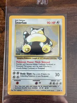 Pokemon TCG Snorlax Jungle 11/64 Holo Unlimited Holo Rare - Image 1