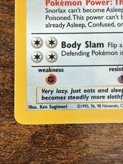 Pokemon TCG Snorlax Jungle 11/64 Holo Unlimited Holo Rare - Image 3