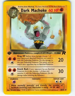 Dark Machoke - 1st Edition - 40/82 Team Rocket - WOTC - Pokemon TCG - 2000 - Image 1