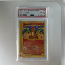 Pokemon Charmander 98/165 Expedition Base Set 2002 50 HP Common Regular PSA 8 - Image 1