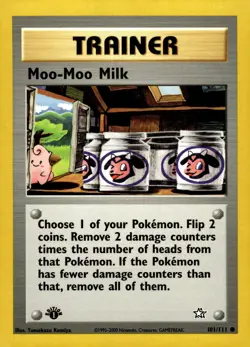 Moo-Moo Milk 101/111 Common Neo Genesis Pokemon 1st Edition Lightly Played - Image 1