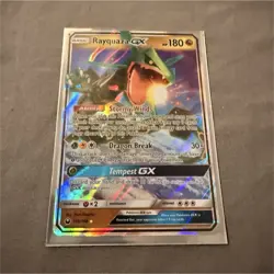 Pokemon TCG Rayquaza GX 109/168 Sm-Celestial Storm Ultra Rare Full Art Holo Eng - Image 1