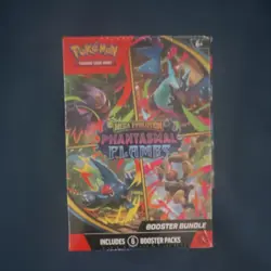 Pokemon Mega Evolution Phantasmal Flames Booster Bundle Box with 6 Booster Packs - Image 1