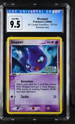 CGC 10 Blue 9.5 - Shuppet - 40/100 Reverse Holo EX Crystal Guardians - Image 1