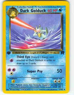 Dark Golduck - 1st Edition - 37/82 Team Rocket - Pokemon TCG - 2000 - Image 1