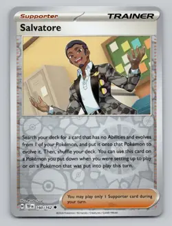 Reverse Holo Salvatore 160/162 Uncommon Temporal Forces Pokemon - Image 1