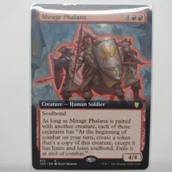 Mirage Phalanx (Extended Art) 73 Rare Commander: Innistrad: Crimson Vow VOC MTG - Image 1