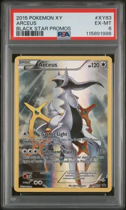 2015 POKEMON XY BLACK STAR PROMO ARCEUS #XY83 PSA 6 EX #115891986 - Image 1