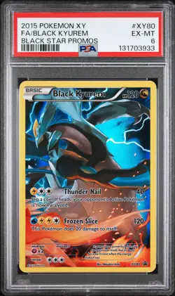 2015 POKEMON BLACK STAR PROMO BLACK KYUREM #XY80 PSA 6 EX #131703933 - Image 1